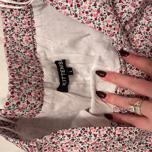 Kittenish wide leg floral pants - Picture 2 of 2